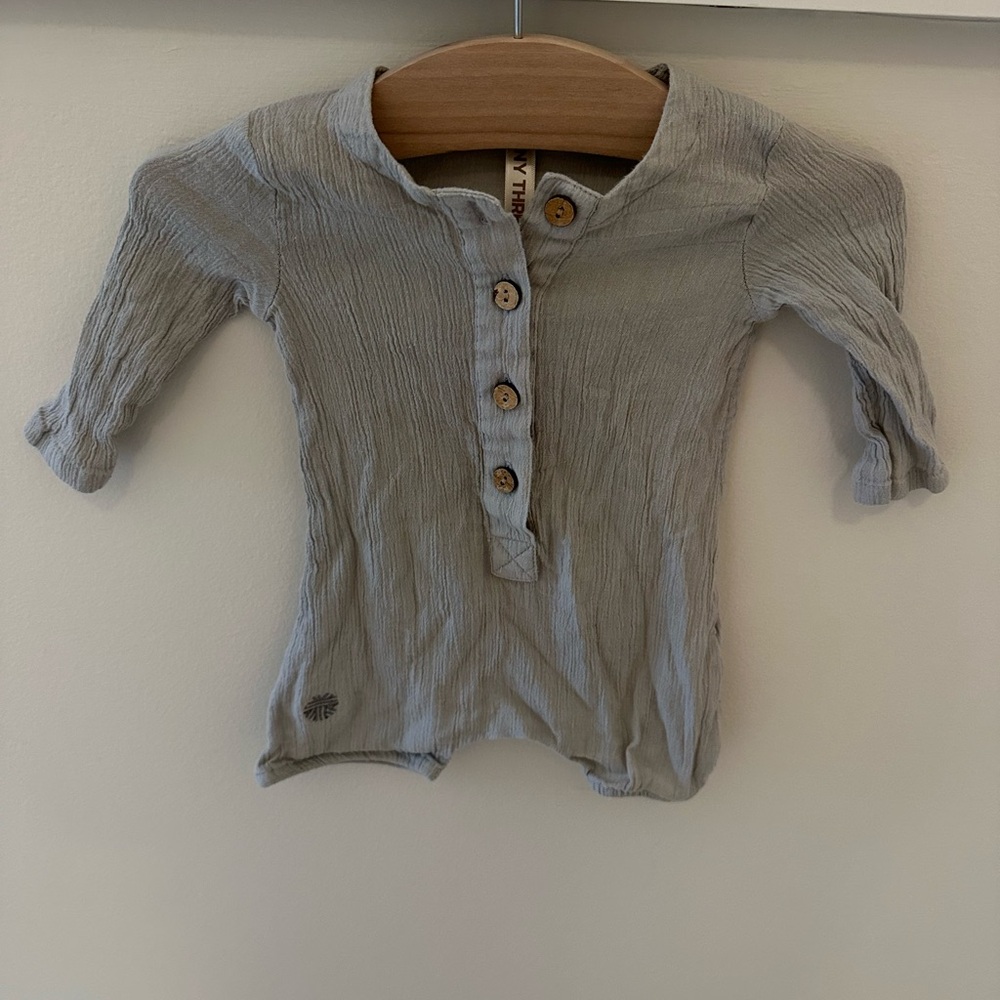 Tiny Threads Playsuit  - color: fossil